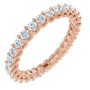 14K Rose 7/8 CTW Diamond Eternity Band  - 123593:60080:P