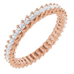 14K Rose 7/8 CTW Diamond Eternity Band  - 123643:60038:P