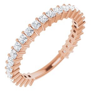 14K Rose 9/10 CTW Diamond Anniversary Band - 123655:6022:P