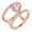 14K Rose Morganite & 1/3 CTW Diamond Ring  - 71855:60000:P