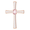 14K Rose Morganite Cross Pendant     - R42362:6000:P