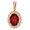 14K Rose Mozambique Garnet Rope Pendant   - 86393:60005:P