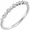 14K White 1/10 CTW Diamond Ring Size 7  - 652244:60001:P
