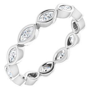 14K White 1/2 CTW Diamond Eternity Band  - 123624:60109:P