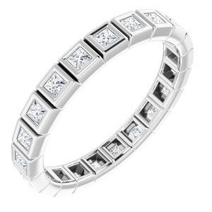 14K White 1/2 CTW Diamond Eternity Band  - 123624:60149:P