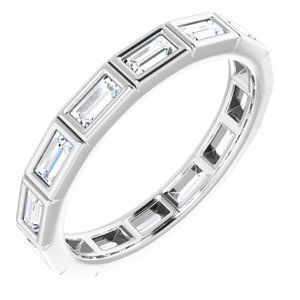 14K White 1/2 CTW Diamond Eternity Band  - 123624:60181:P