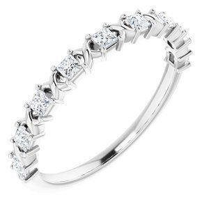 14K White 1/3 CTW Diamond Anniversary Band  - 123626:6041:P