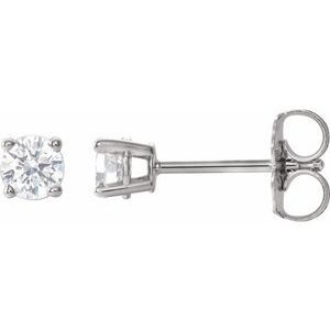 14K White 1/3 CTW Diamond Earrings  - 1874:70191:P