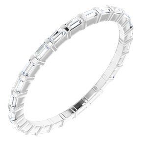 14K White 1/3 CTW Diamond Eternity Band  - 123625:60213:P