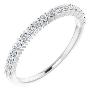 14K White 1/4 CTW Diamond Anniversary Band - 122877:60044:P