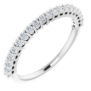 14K White 1/4 CTW Diamond Anniversary Band   - 122978:60000:P