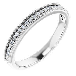 14K White 1/4 CTW Diamond Anniversary Band  - 122979:60002:P