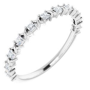 14K White 1/4 CTW Diamond Anniversary Band  - 123626:6037:P