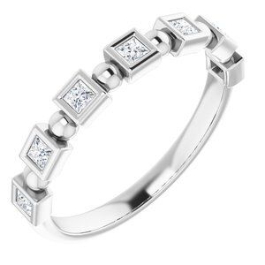 14K White 1/4 CTW Diamond Anniversary Band  - 123631:6053:P
