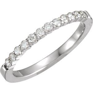 14K White 1/4 CTW Diamond Anniversary Band - 651027:101:P