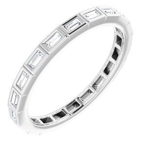 14K White 1/4 CTW Diamond Eternity Band  - 123624:60177:P