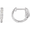 14K White 1/4 CTW Diamond Inside-Outside 14.5 mm Hoop Earrings - 650183:1000:P