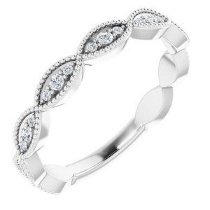14K White 1/5 CTW Diamond Anniversary Band - 123093:600:P