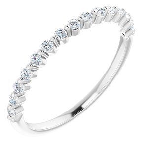 14K White 1/5 CTW Diamond Anniversary Band   - 123602:6013:P