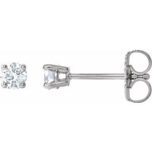 14K White 1/5 CTW Diamond Earrings - 1874:60049:P