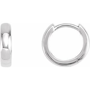 14K White 11.5 mm Huggies - 20007:27504510:P