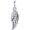 14K White 19.7x5.5 mm Angel Wing Charm  - R45320:10010:P