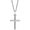 14K White 22.9x12.5 mm Cross 18" Necklace - R41148:111:P
