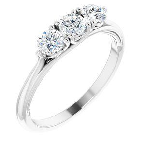 14K White 3/4 CTW Lab-Grown Diamond Anniversary Band - 124052:LG701:P