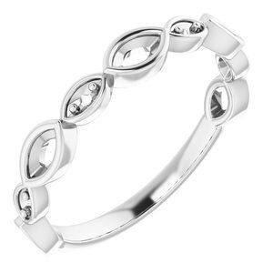14K White 3/8 CTW Diamond Anniversary Band  - 123633:6021:P
