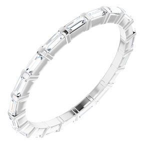 14K White 3/8 CTW Diamond Eternity Band  - 123625:60057:P