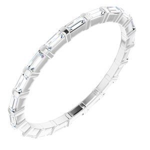 14K White 3/8 CTW Diamond Eternity Band  - 123625:60133:P