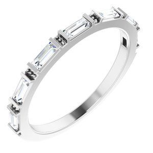 14K White 3/8 CTW Lab-Grown Diamond Anniversary Band - 124286:LG701:P