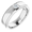 14K White 3 mm Round .10 CTW Men's Diamond Ring   - 123478:60000:P