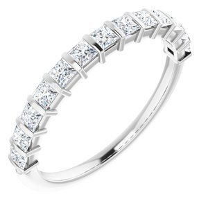 14K White 5/8 CTW Diamond Anniversary Band  - 123600:6041:P