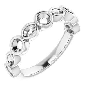14K White 5/8 CTW Diamond Anniversary Band  - 123633:6045:P