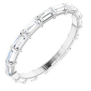 14K White 5/8 CTW Diamond Eternity Band  - 123601:60142:P