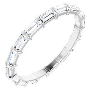 14K White 5/8 CTW Diamond Eternity Band  - 123625:60141:P