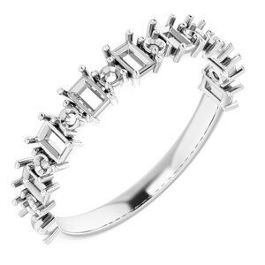 14K White 7/8 CTW Diamond Anniversary Band   - 123629:6065:P