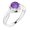 14K White Amethyst Ring  - 71840:60002:P