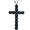 14K White Blue Sapphire Cross Pendant - R8041S:100:P