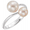 14K White Freshwater Cultured Pearl Ring - 6488:6000:P