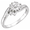 14K White Love Waits Chastity Ring - R16671KIT:250629:P