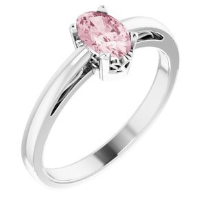 14K White Morganite Ring - 70531:126:P