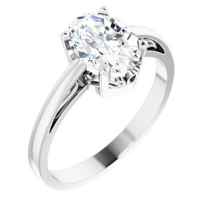 14K White Sapphire Ring - 70531:106:P