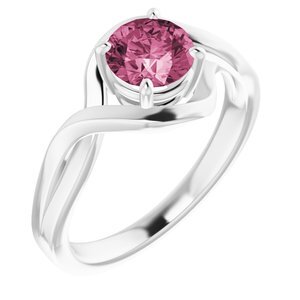 14K White Tourmaline Ring  - 71840:60010:P