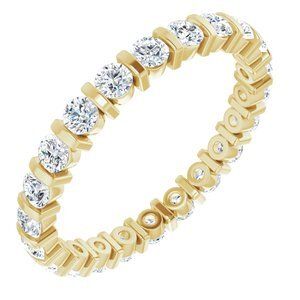 14K Yellow 1 1/8 CTW Diamond Eternity Band  - 123601:60179:P