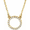 14K Yellow 1/10 CTW Diamond Circle 16" Necklace - 66417:100002:P
