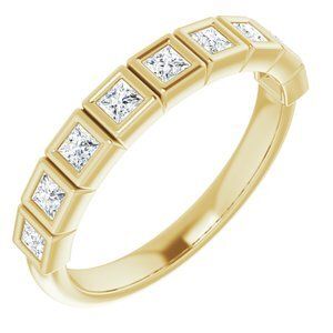 14K Yellow 1/2 CTW Diamond Anniversary Band  - 122968:6042:P