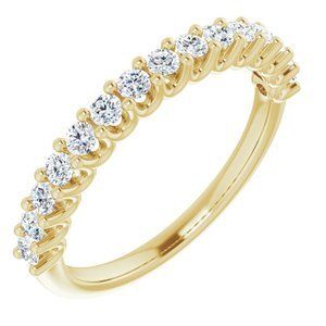 14K Yellow 1/2 CTW Diamond Anniversary Band - 123180:60001:P