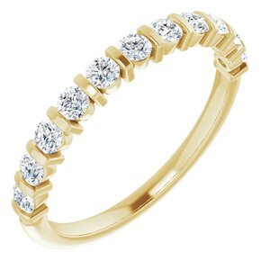 14K Yellow 1/2 CTW Diamond Anniversary Band  - 123600:6026:P